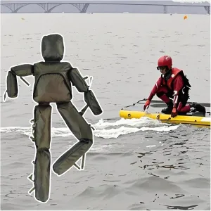 Drowning Drill Model for School/Community, 170 175 CM Tall Water Life-Saving Training Dummy, Adjustable Swimming Training Dummy, Double Waterproof Oxford Cloth