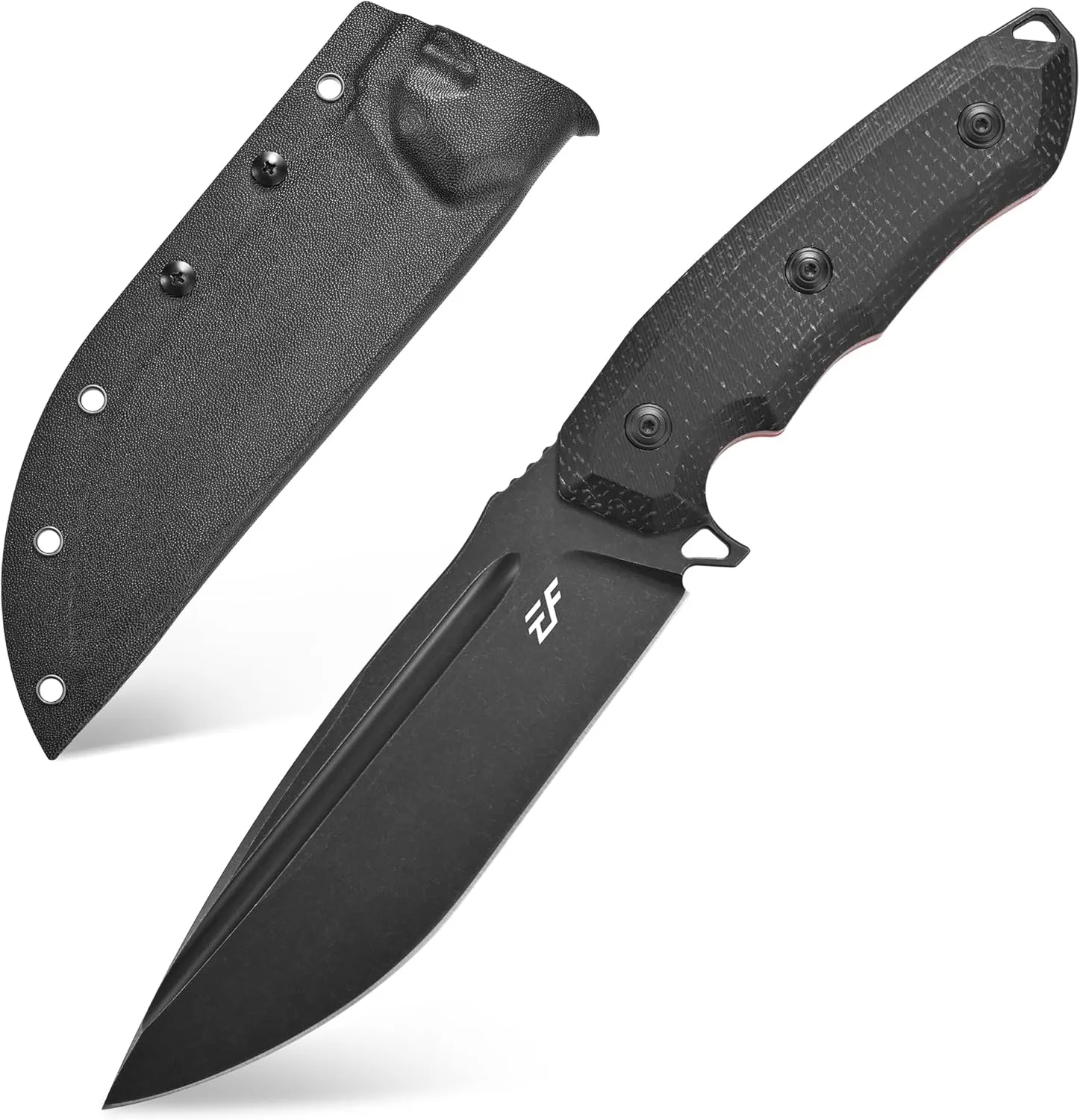 Eafengrow EF150 Fixed Blade Knife Sleipner Steel Blade Micarta Handle Full Tang EDC Tool Straight Knife for Working Camping Survival