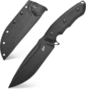 Eafengrow EF150 Fixed Blade Knife Sleipner Steel Blade Micarta Handle Full Tang EDC Tool Straight Knife for Working Camping Survival