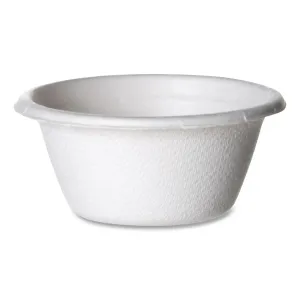 Eco-Products® Molded Fiber Portion Cups, 2 oz, Sugarcane, White, 2,500/Carton