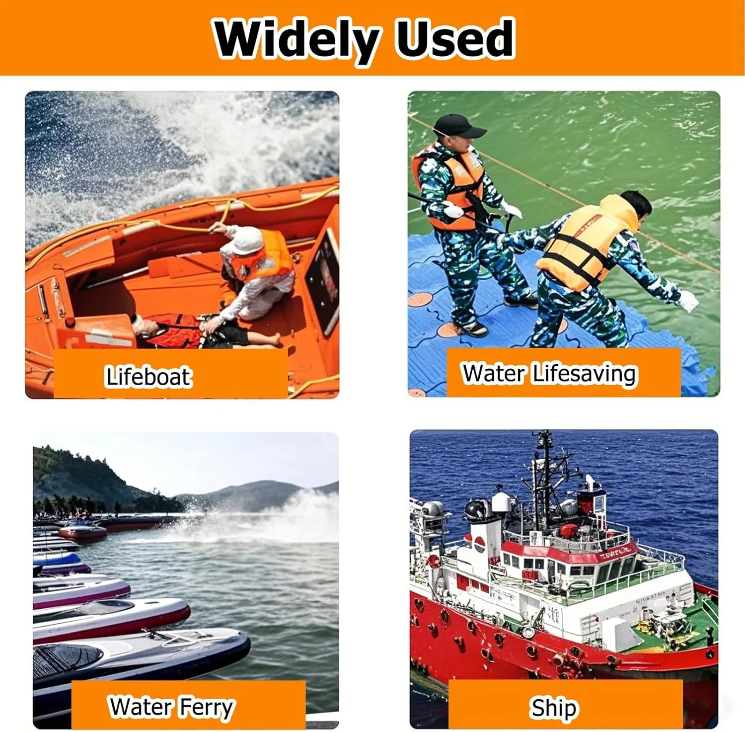 Emergency Rescue Disc 2 Pack, Orange Portable Water Life Saving Frisbee for Adults/Kids, with Dia 0.15in Rope, High-Visibility Water Rescue Tool Set Water-Resistant(2 Items)