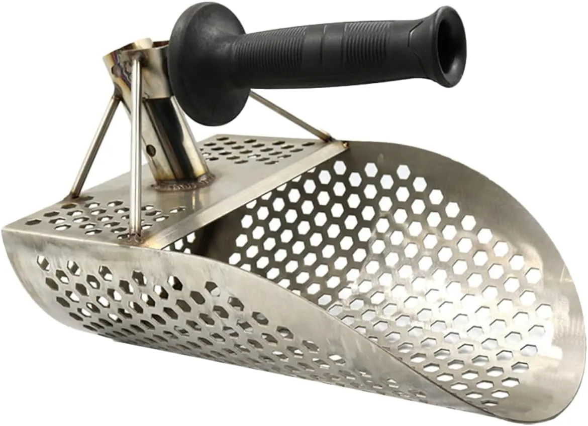Ergonomic Metal Detector Shovel Sifter Scoop for Beach River and Garden Use