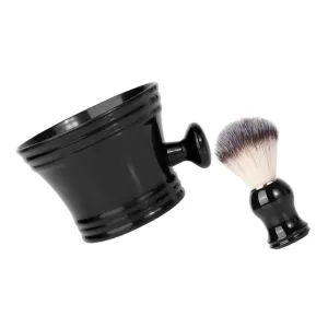 ERINGOGO 1set Men Shaving Brush with Brush Foaming Bowl Grooming Tool for Beard Care Comfortable Lathering for Him
