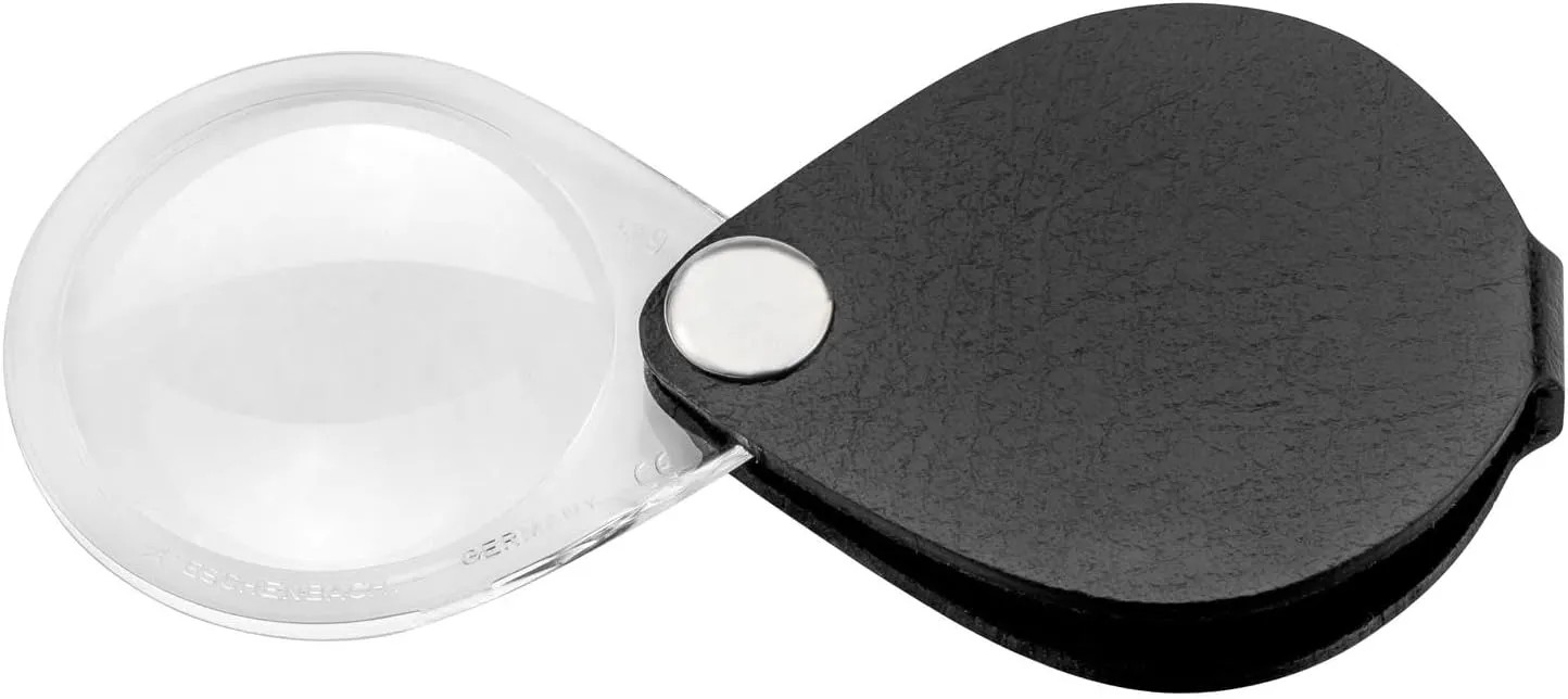 Eschenbach Optical Magnifying Glass Classic 6.0 x Diameter 30 mm Round Black