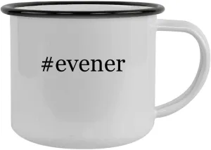 #evener - 12oz Hashtag Camping Mug Stainless Steel, Black