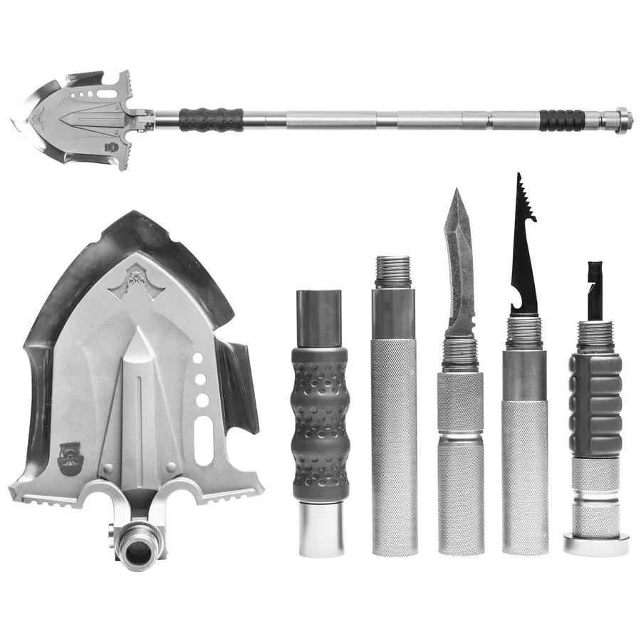 F-A3 Tactical Shovel w/Military Pouch and Handle Extension 2 Pack