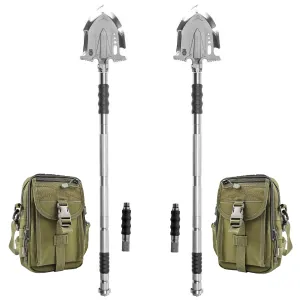 F-A3 Tactical Shovel w/Military Pouch and Handle Extension 2 Pack