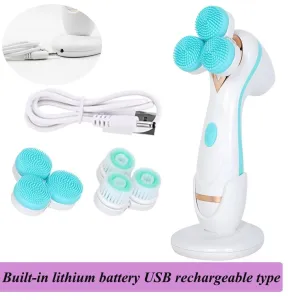 Facial Cleansing Brush Sonic Nu Face Spin Brush Set Galvanica Facial Spa System for Skin Deep Cleaning Remove Blackhead Machine