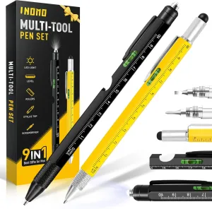 Father's Day Gifts from Daughter/Wife/Son, 9 in 1 Multitool Pen Unique Gifts for Men Dad Husband Boyfriend, Cool Gadgets for Mens Gifts, Tools for Men