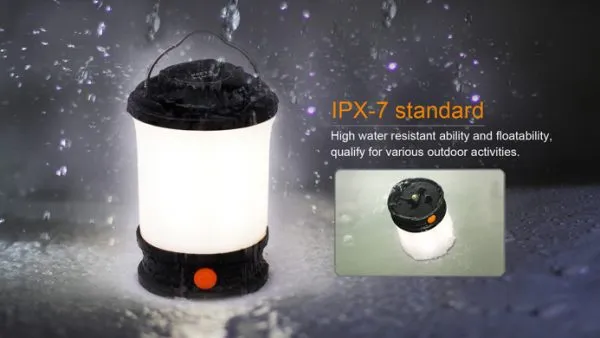 Fenix CL30R – 650 Lumens Rechargeable LED Camping Lantern Black