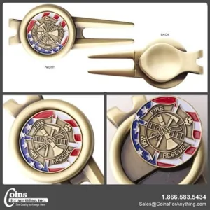 Fireman Golf Divot Tool & Ball Marker
