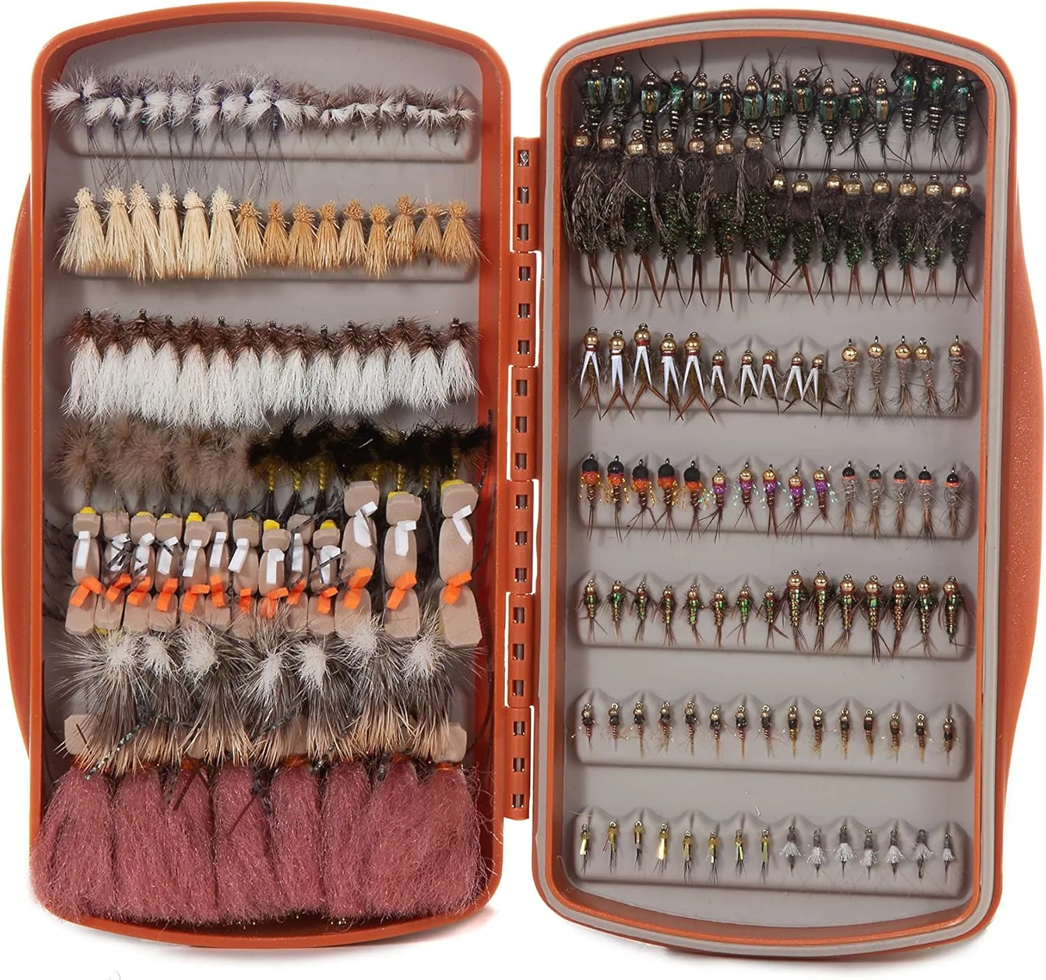 fishpond Tacky Pescador Fly Box | Medium – Burnt Orange | Waterproof Fly Fishing Fly Box | Tacky Fly Boxes for Fly Fishing
