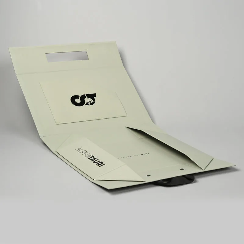 Flat Folding Box with Handles
