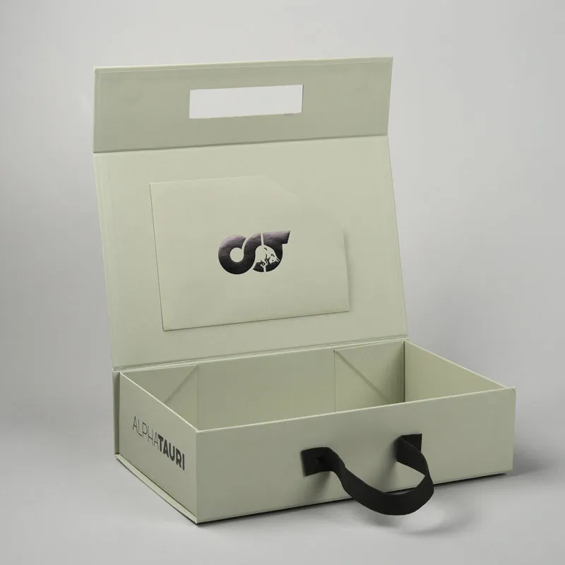 Flat Folding Box with Handles