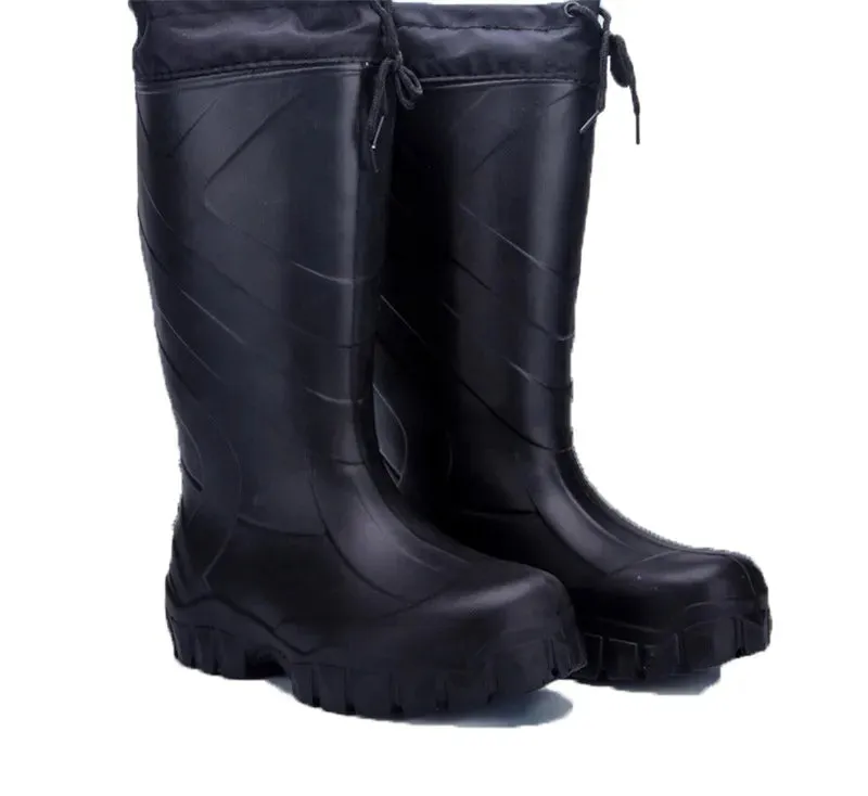 Fly Fishing Boots Outdoor Hunting Camping Waterproof Snow Boot Rubber Rain Boots Winter Warm Mens fish Shoes Fishing Waders