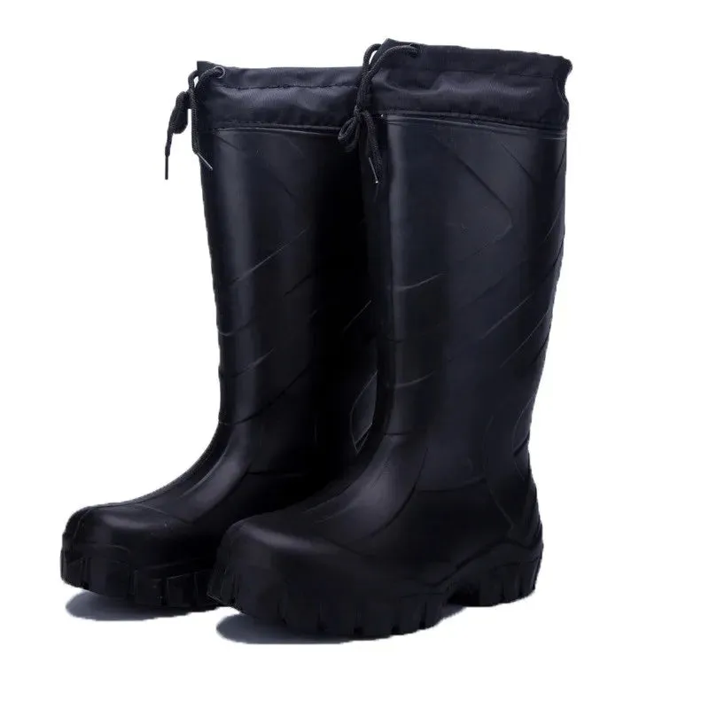 Fly Fishing Boots Outdoor Hunting Camping Waterproof Snow Boot Rubber Rain Boots Winter Warm Mens fish Shoes Fishing Waders