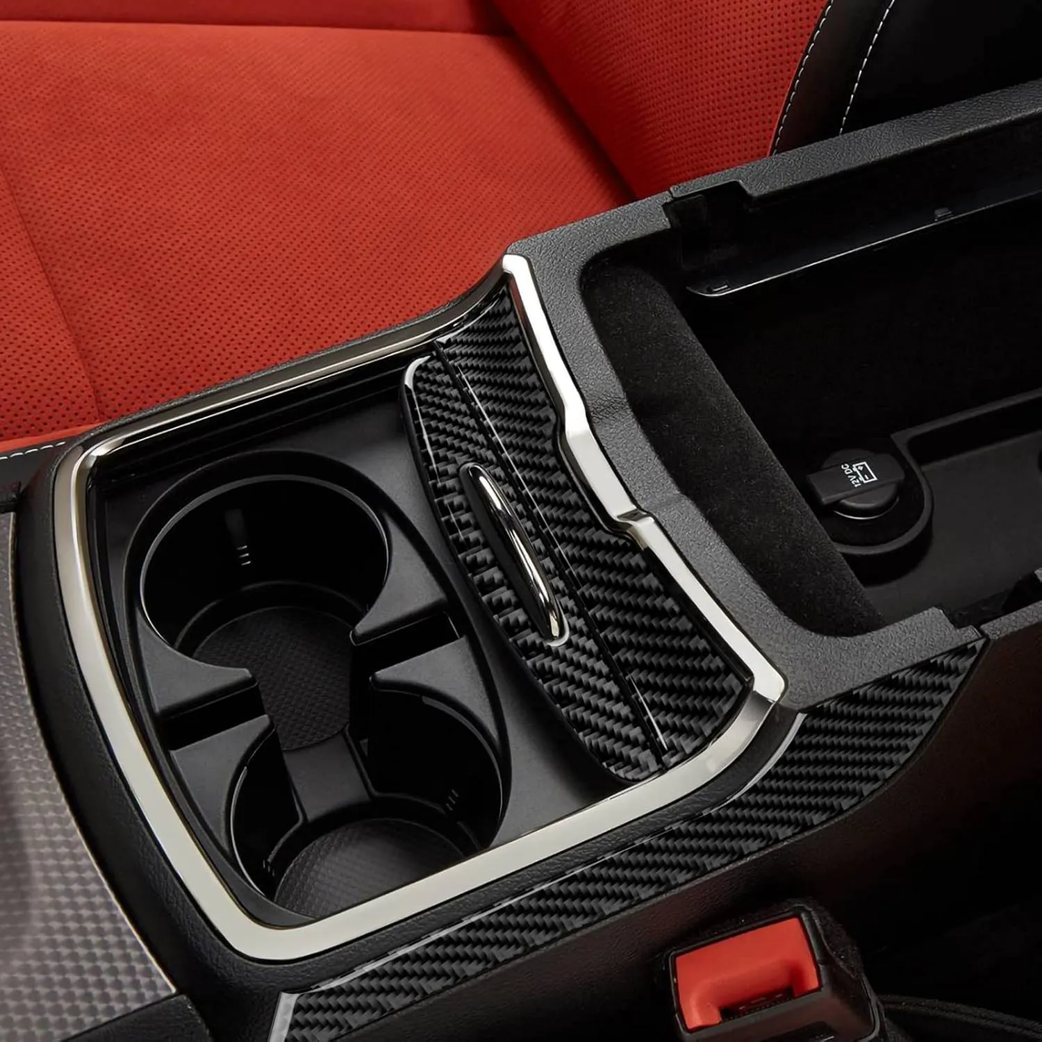 for 2011-2023 Dodge Charger / 2015-2023 Chrysler 300 Accessories Center Armrest Box Cover Decals Carbon Fiber Stickers