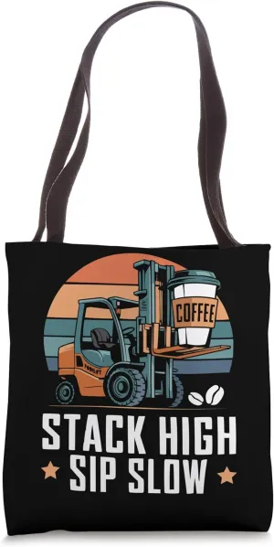 Forklift Operator Warehouse Worker Coffee Drinker Tote Bag