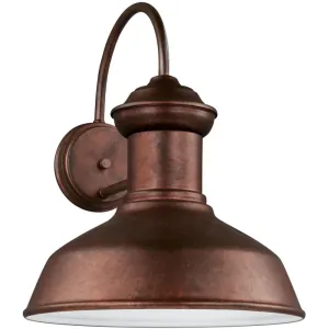 Fredricksburg Weathered Copper LED Outdoor Wall Lantern