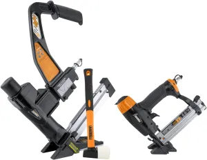 Freeman P2PFFK Professional Pneumatic Flooring Nailer Kit (2 piece) , Black