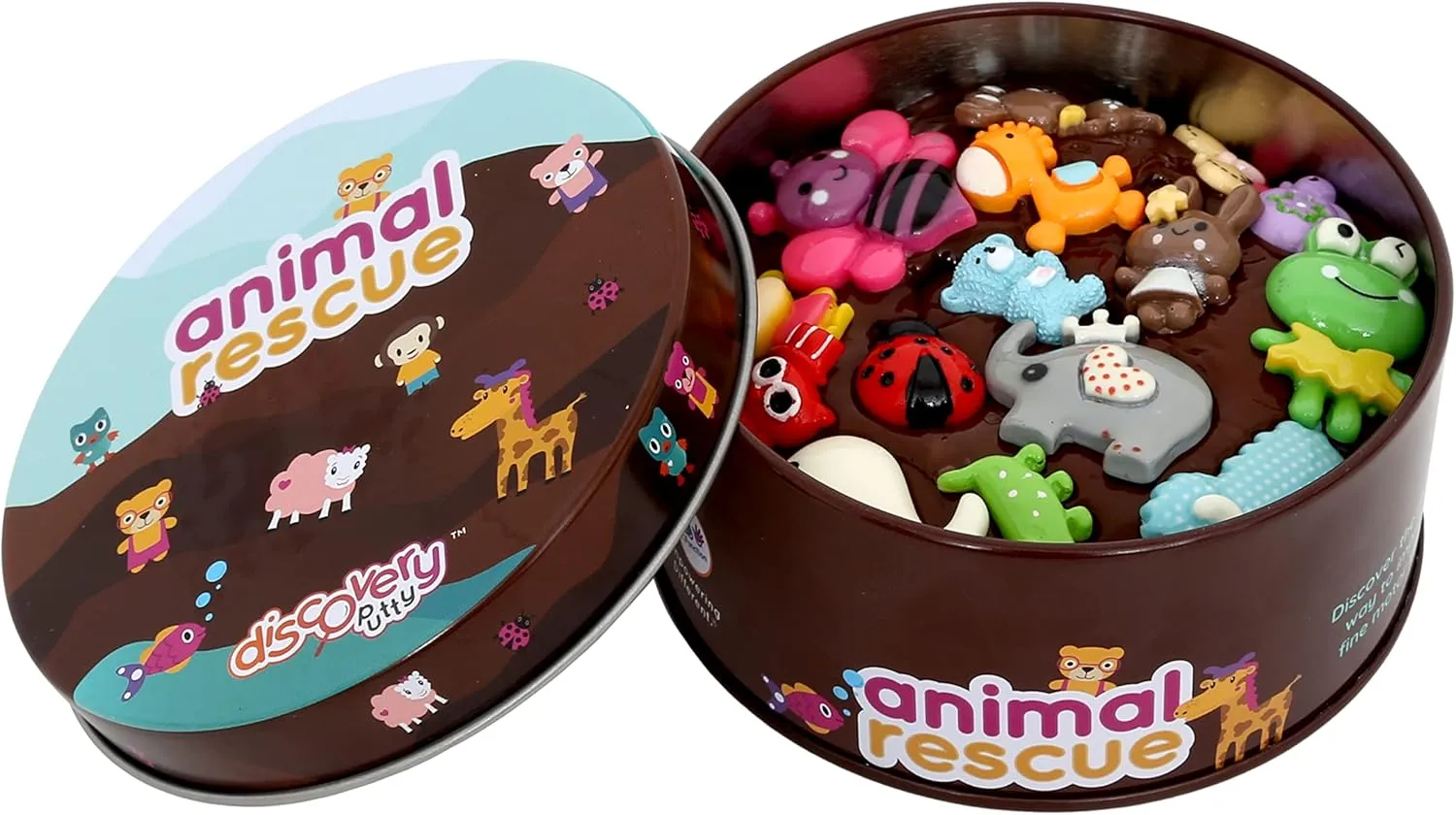 Fun & Function The Original Discovery Putty - Therapy Putty for Kids w/Hidden Animal Piece - Animal Rescue Sensory for Kids with Special Needs