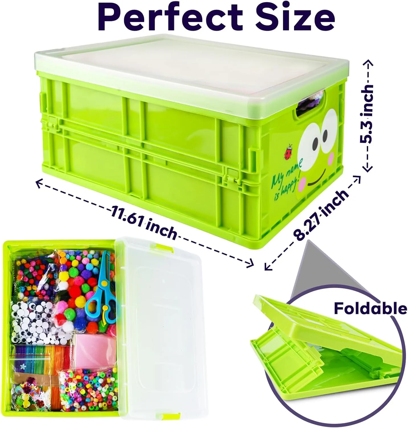 FUNZBO Arts and Crafts Supplies for Kids - Craft Kits with Pipe Cleaners, Popsicle Stickers, Construction Paper, Pom Poms & Googly Eyes, Birthday Gifts for Girls & Boys Age 4 