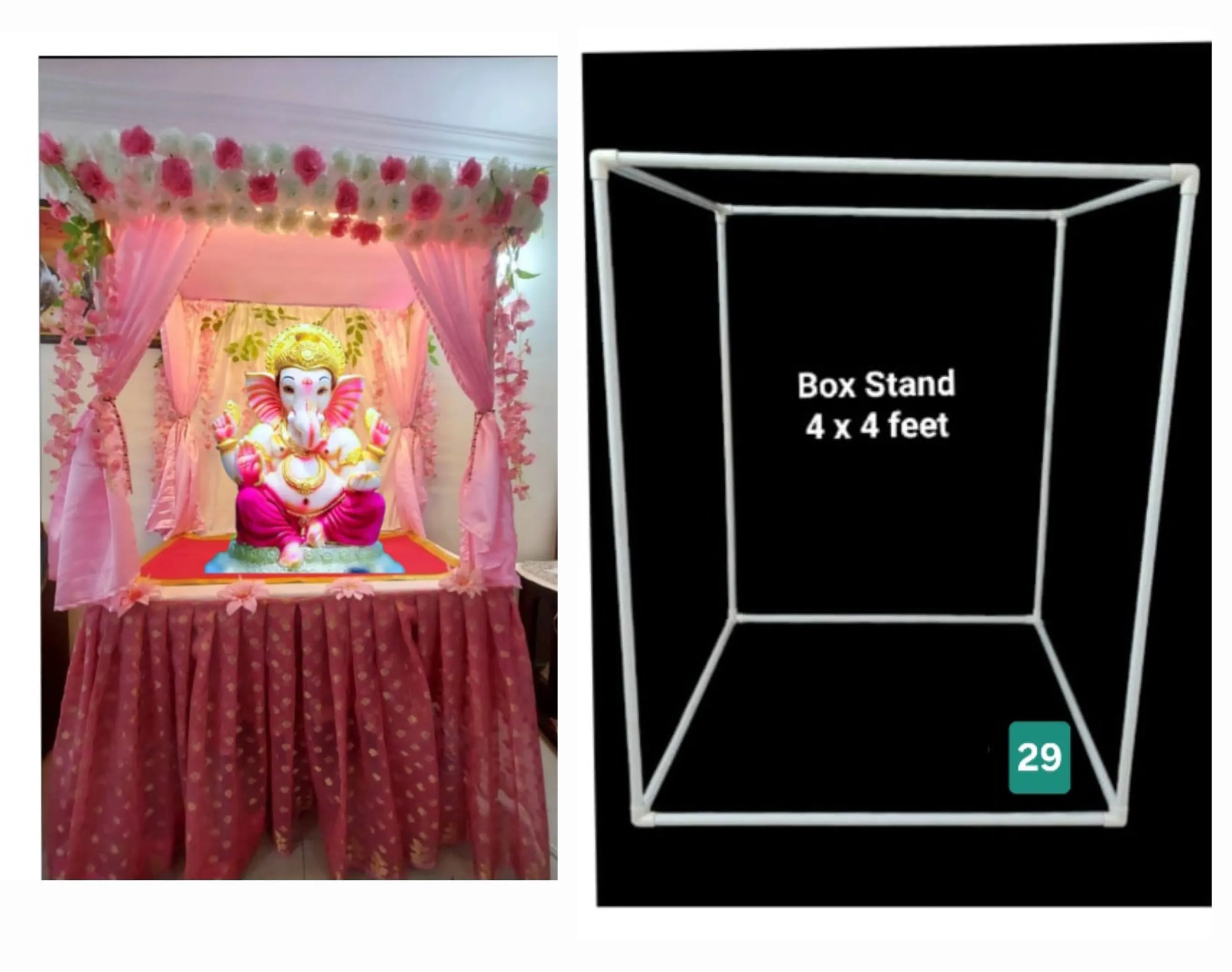 Ganpati Backdrop Box stand