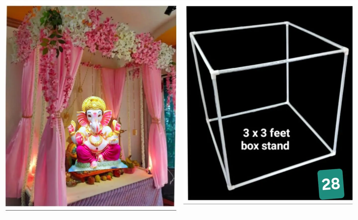 Ganpati Backdrop Box stand