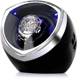 GeRRiT Watch Boxes Single Watch Winder for Automatic Watches Watch Box Display Collector Storage with LED Lighting
