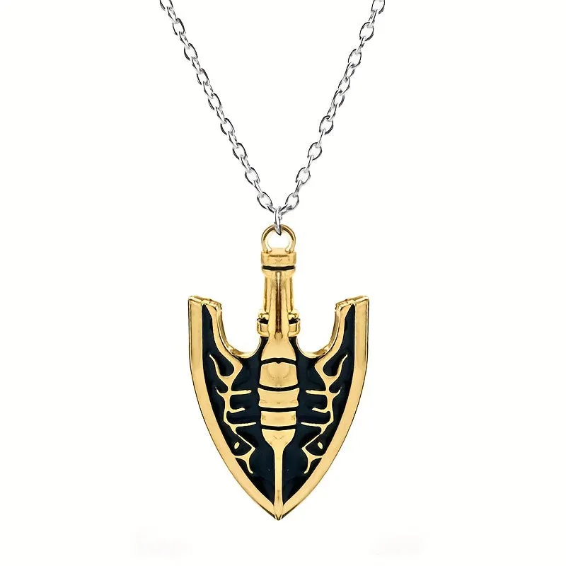 Golden Small Shovel Alloy Keychain Car Pendant Men's Necklace