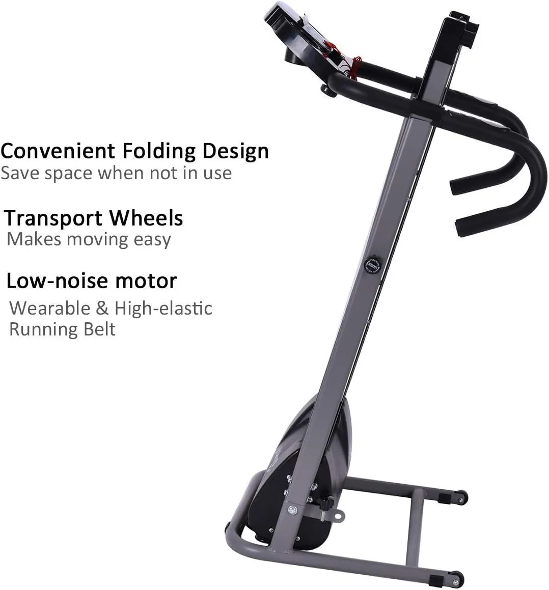 Goplus 1100W Folding Treadmill Electric Motorized Power Fitness Running Machine w/Support