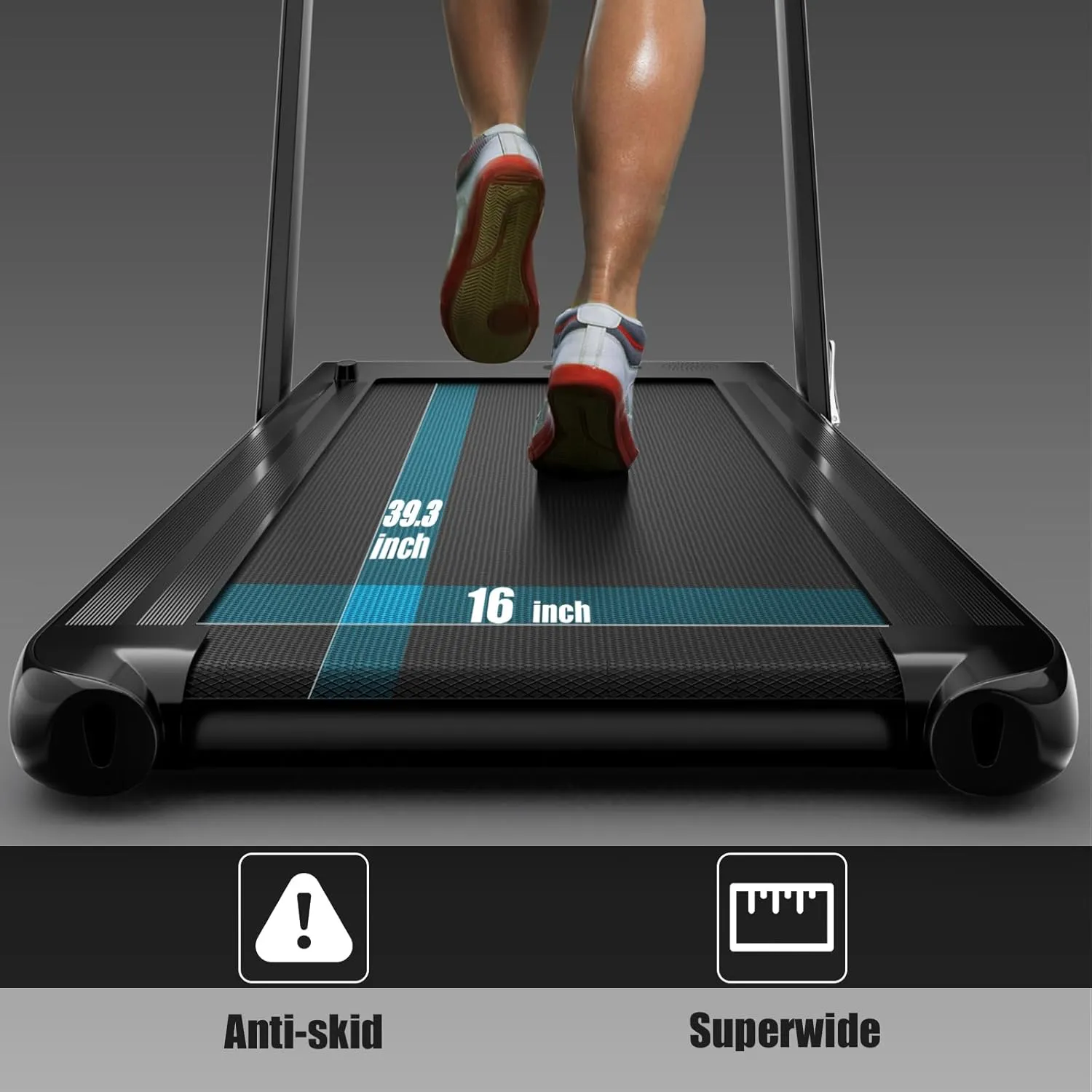 Goplus 1100W Folding Treadmill Electric Motorized Power Fitness Running Machine w/Support