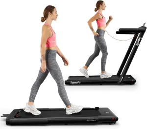 Goplus 1100W Folding Treadmill Electric Motorized Power Fitness Running Machine w/Support