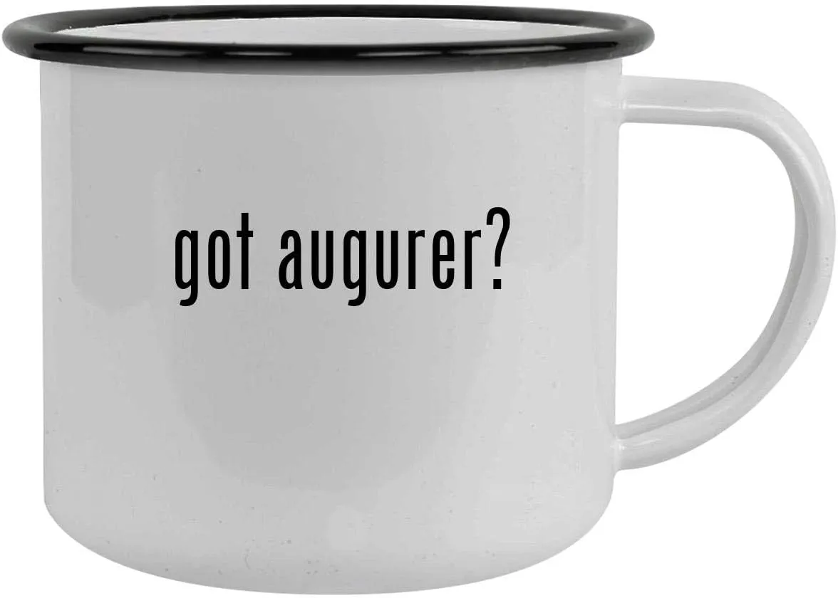 got augurer? - 12oz Camping Mug Stainless Steel, Black