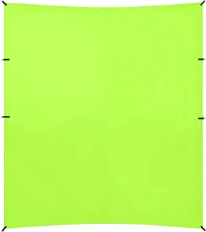 Green Yellow Solid Color Pure Plain Foldable Beach Cabana UPF50  Lightweight Outdoor Sun Shade with Sturdy Poles, Sandbags and Shovel for Backyard, Grassland, Park