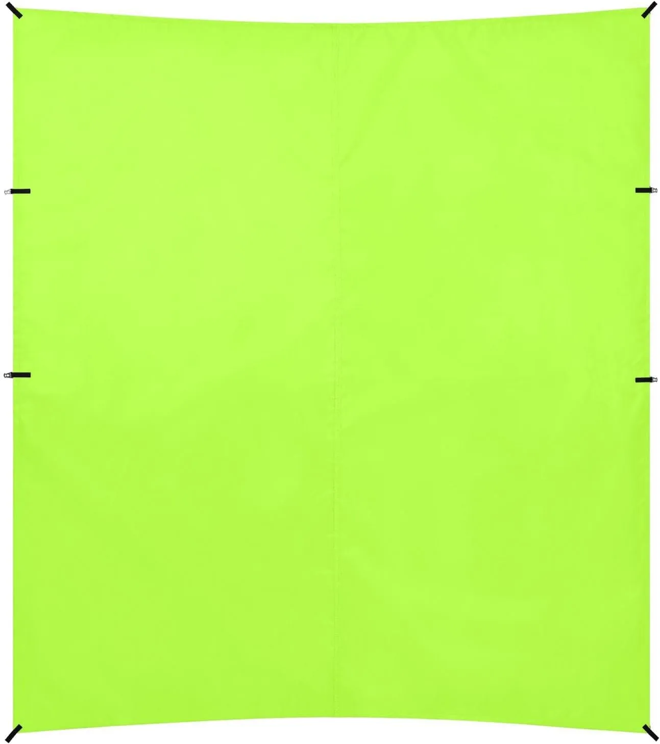 Green Yellow Solid Color Pure Plain Foldable Beach Cabana UPF50  Lightweight Outdoor Sun Shade with Sturdy Poles, Sandbags and Shovel for Backyard, Grassland, Park