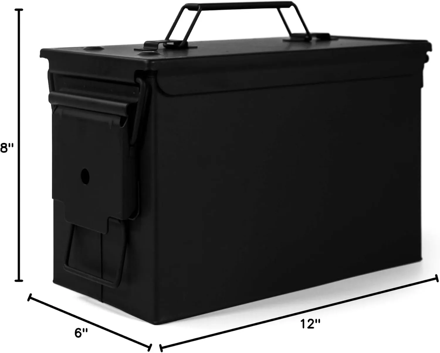 GUGULUZA Metal Ammo Can 30/50 Cal, Lockable Bullet Storage Case, Waterproof & Airtight Containers Box with Flip Top for Long-Term Storage Shotgun, Rifles, Pistols Ammunition