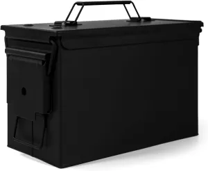 GUGULUZA Metal Ammo Can 30/50 Cal, Lockable Bullet Storage Case, Waterproof & Airtight Containers Box with Flip Top for Long-Term Storage Shotgun, Rifles, Pistols Ammunition