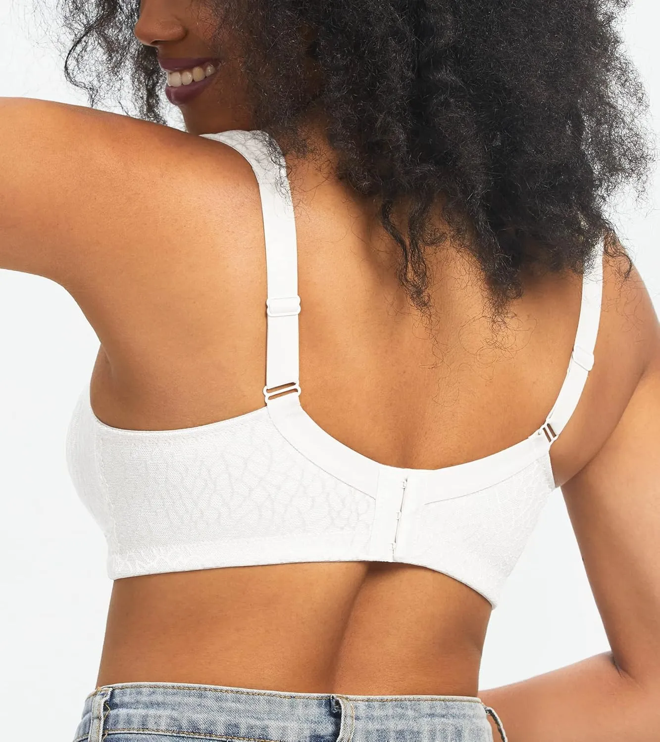 HACI Women's Minimizer Bra Full Coverage Everyday Wirefree Non Padded Plus Size for Large Bust Support Seamless