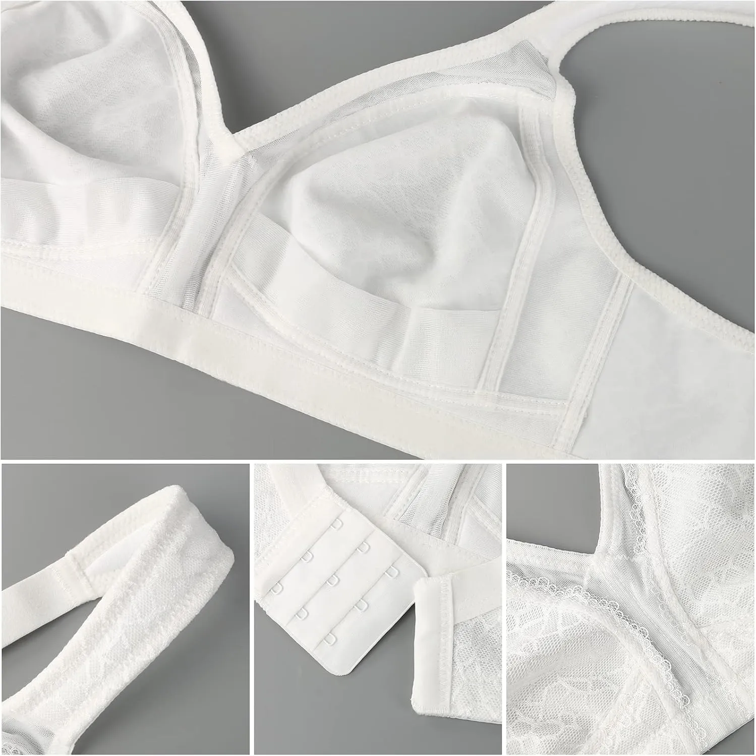 HACI Women's Minimizer Bra Full Coverage Everyday Wirefree Non Padded Plus Size for Large Bust Support Seamless