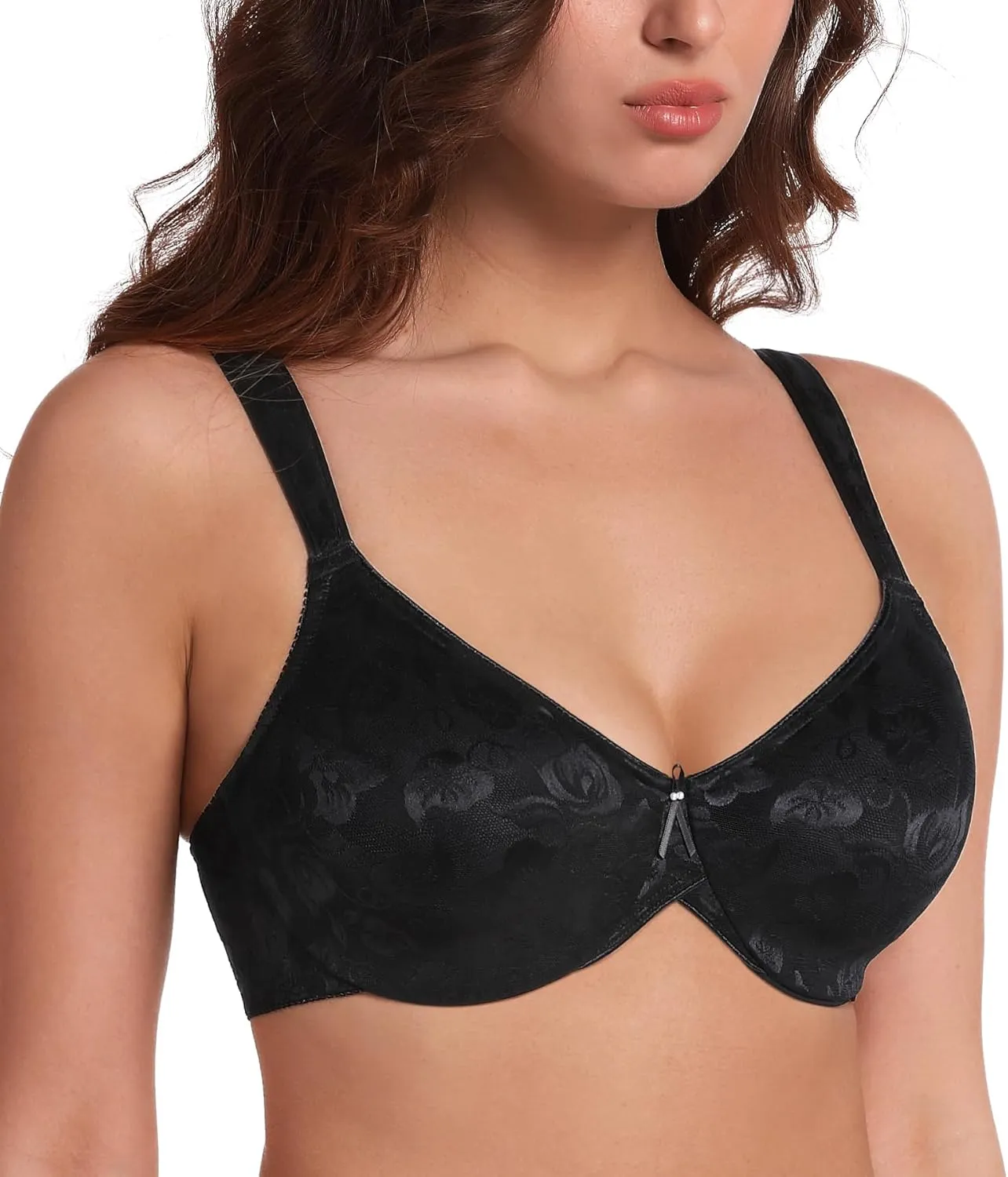 HACI Women's Minimizer Bra Full Figure Non Padded Plus Size Underwire Everyday Support