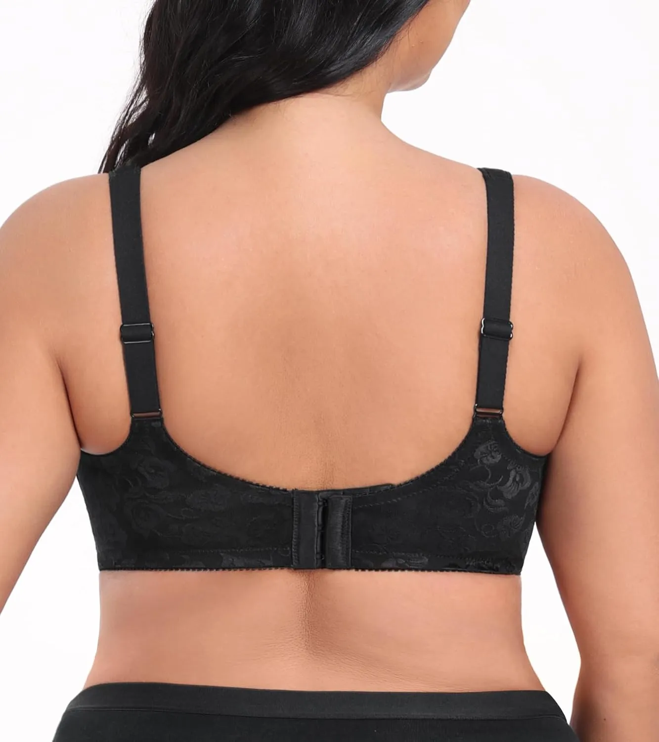HACI Women's Minimizer Bra Full Figure Non Padded Plus Size Underwire Everyday Support