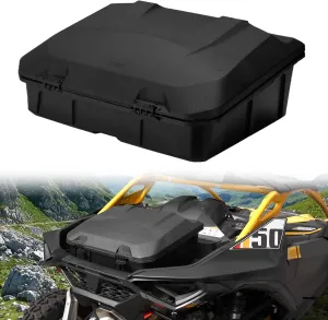 HAKA TOUGH 96L Rear Storage Cargo Box for 2024  Can-Am Maverick R, X, X RS; UV Resistant, Waterproof, Black Polypropylene Hard Shell Cargo Box