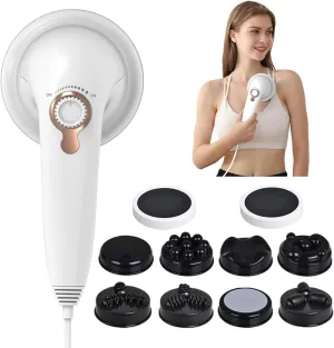 Handheld Cellulite Massager, Body Sculpting Machine, Lymphatic Drainage Massager, Stomach Massager with Lipo Roller for Belly Fat, Electric Vibrating Massage wand for Butt Waist Leg Arms Used at home.