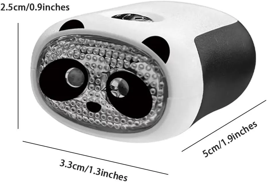 Handheld Survival Flashlight Owl Shape Cartoon Flashlight, Panda Shape Hand Crank Flashlight, Mini Portable Dynamo Flashlight, for Emergency, Survival(Set)