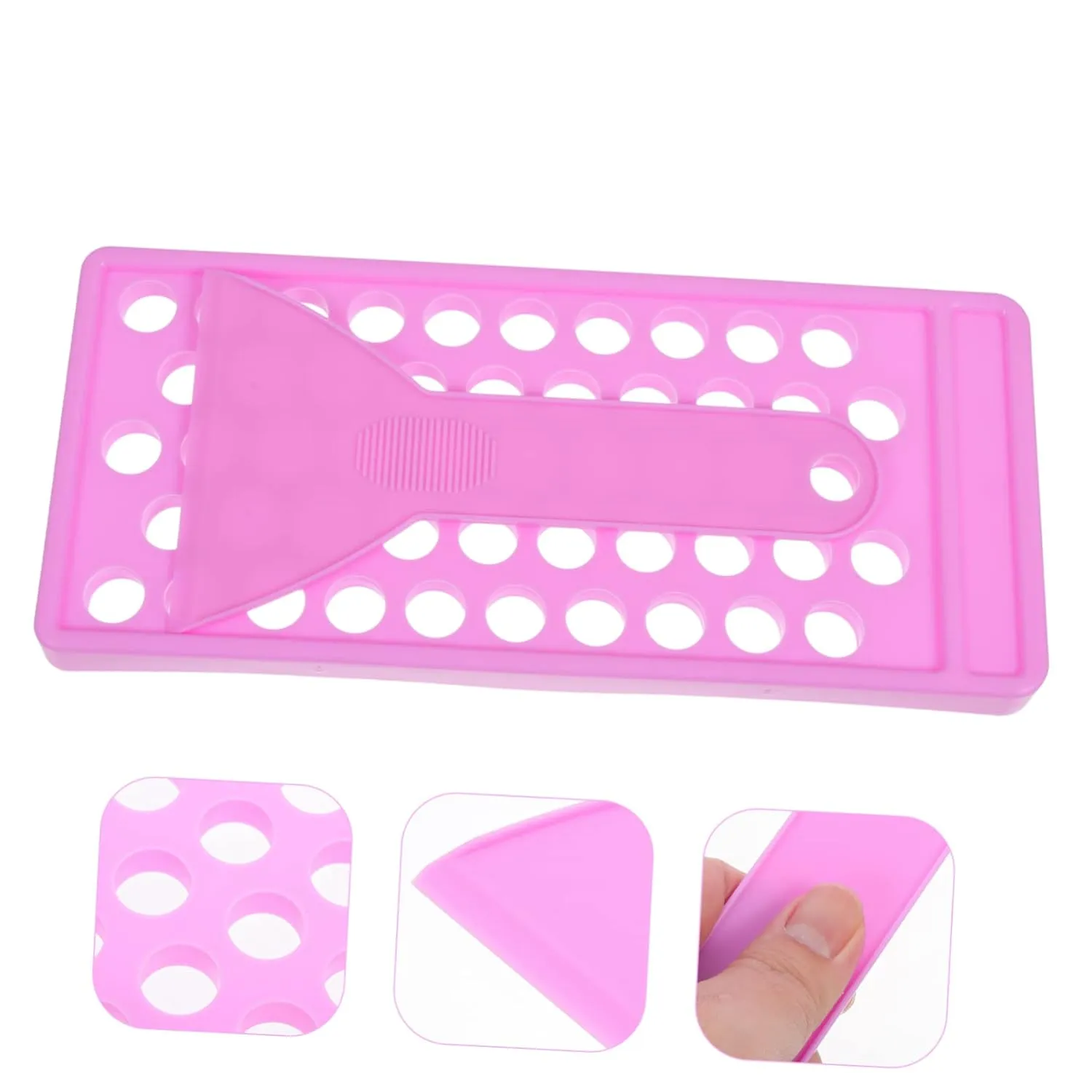 Healifty 2sets Diy Lip Balm Making Kit Lipstick Holder Filling Tray Spatula Durable Material Portable Containers for Homemade Lip Balms for Crafting