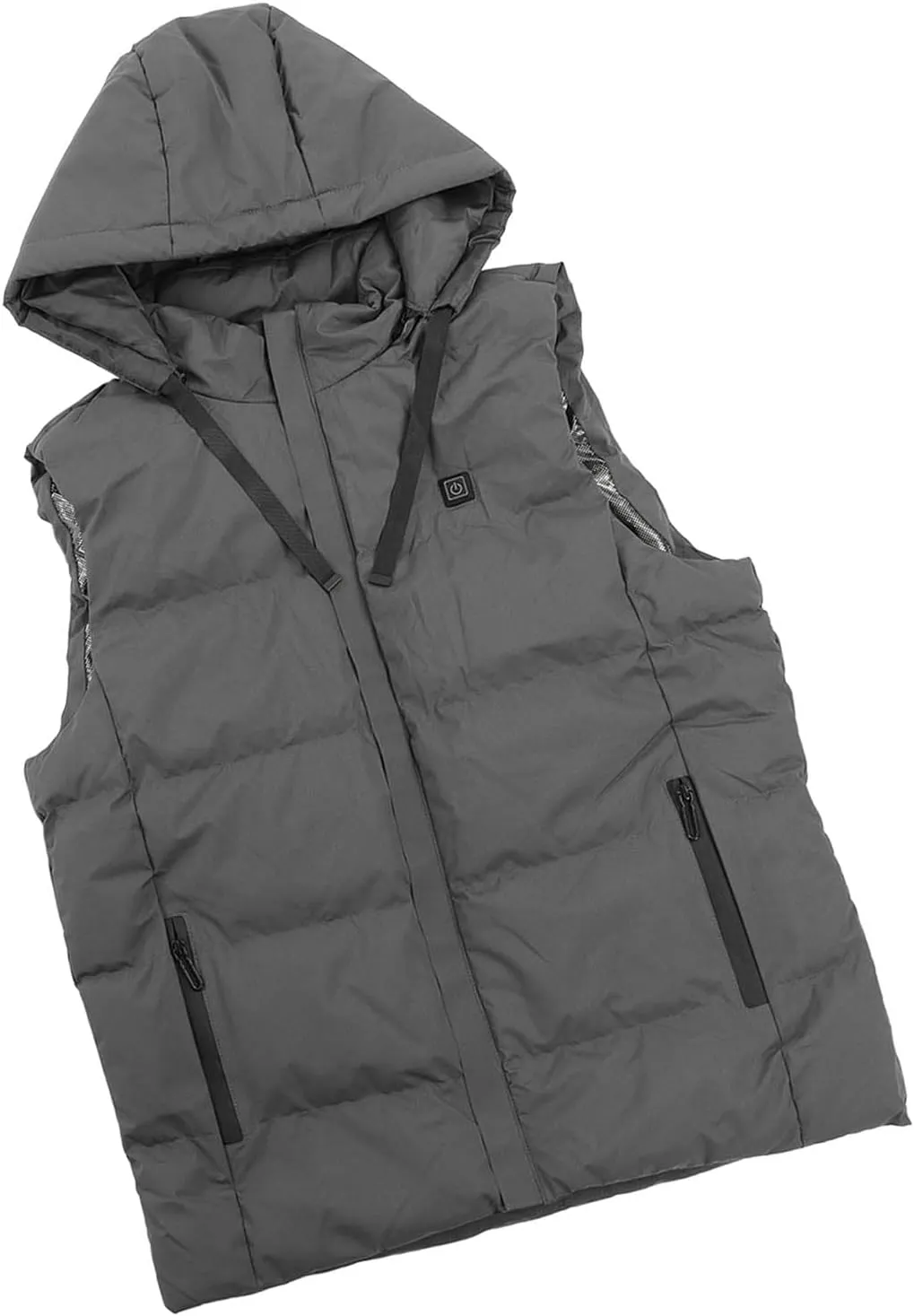 Heated Vest, 3 Heating Levels Carbon Fiber USB Hooded Heated Vest Constant Heating for Winter
