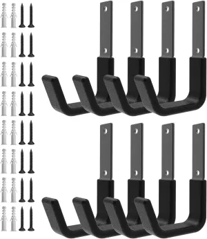 Heavy Duty Utility Hooks for Garage Storage Utility Hooks Wall Mount,Garage Hooks Heavy Duty,Garage Wall Hooks,Hose Holder,Bike Hooks,Ladder Hooks,Chainsaw Hanger,Leaf Blower Hanger 8 Small(8 S)