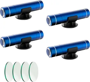 HHXS 2025 Upgraded Car Window Breaker Seatbelt Cutter, Safehammer Glass Breaker Under Water Life Hammer Safety Hammer Emergency Escape Tool, Safe Hammer for Car Home Auto Rescue Tool (4 Pcs, Blue)