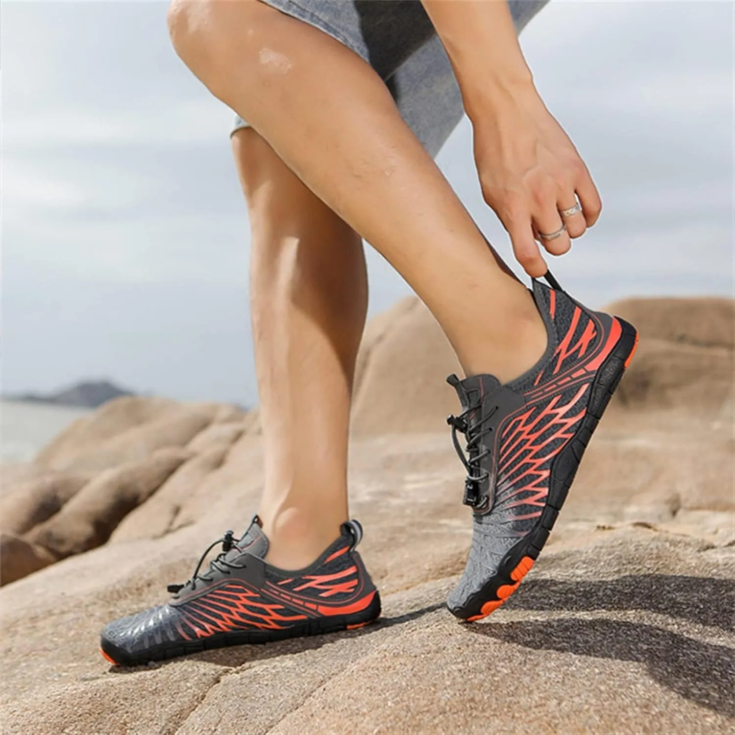 Hike Barefoot Shoes for Women and Men - Pro Wide Toe Box, Healthy & Non-Slip Unisex Athletic Outdoor Hiking Footwear